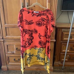 Elizabeth and James Red and Yellow Dragon Dress